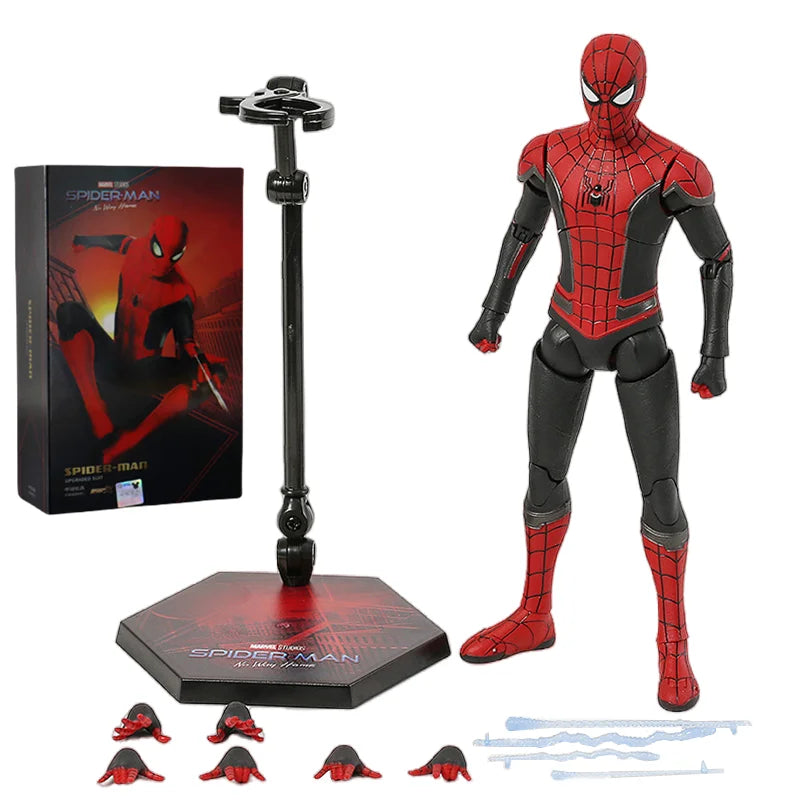 ZD Toys Spider-Man No Way Home 1/10 Action Figure – Peter Parker Gold Black Red Marvel Legends Collectible Toy