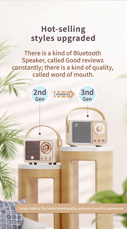 Wireless Portable Bluetooth Speaker — Mini Subwoofer Music Box with Hands-Free Function
