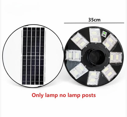 Ultra-Bright Solar UFO Street Light - Round Outdoor Courtyard Lamp with Motion Sensor