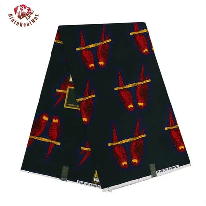 Bintarealwax Ankara Fabric - Wholesale Polyester Sewing Material for Women's Party Dresses FP6390