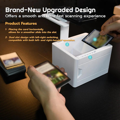 Trading Card Scanner Tool - Fast Card Scanning Device for MTG & Collectible Playing Cards