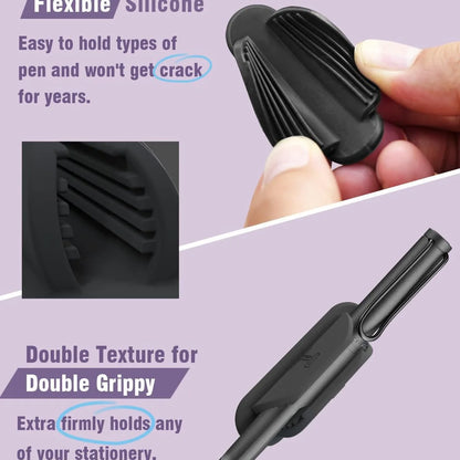Sticky Pen Holder Desk Organizer - Adhesive Clip for Office, Teacher Supplies & Stationery Storage