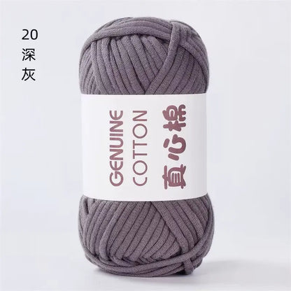 50g Genuine Cotton Yarn - Easy-to-Use Crochet Yarn for Beginners, Hand Knitting & DIY Projects (Scarves, Blankets, Hats, Clothes)