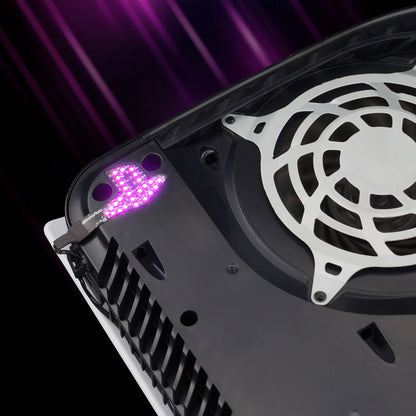 eXtremeRate RGB LED Kit for PS5 (CFI-1 Series) – Rainbow Logo with 40 Effects for Disc & Digital Edition Console