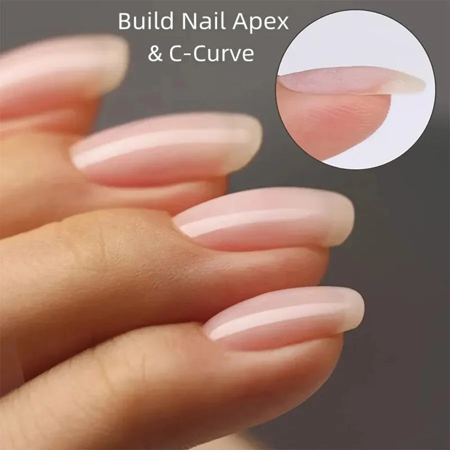 10ml Clear Builder Nail Gel – Strengthening Extension Gel & Base Coat in a Bottle, Soak-Off UV/LED Polish