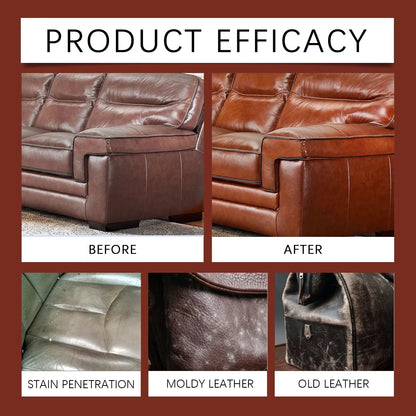 Car Interior Leather Cleaning & Maintenance Spray Set – Deep Cleaning Formula for Soft Rejuvenation & Multi-Use Leather Care Solution