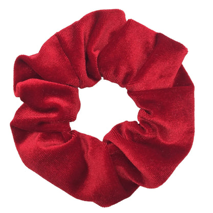 10/6/1Pcs Velvet Hair Scrunchies Set for Women – Solid Color Elastic Ponytail Hair Bands & Headband Accessories (Black Pack)