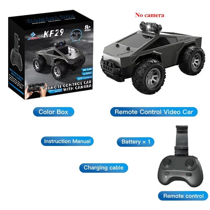 NEW KF29 RC Car with HD Camera – FPV Wireless Remote Control Toy for Photos, Videos & Conversation Gift