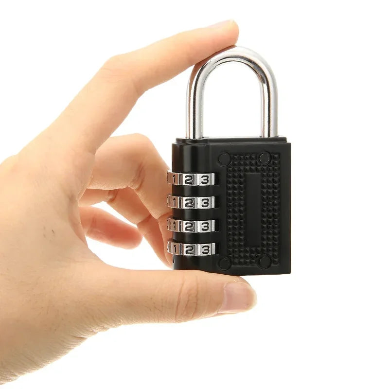 Metal 4-Digit Code Lock – Waterproof Outdoor Padlock for Suitcases, Luggage, Home Lockers & Room Security