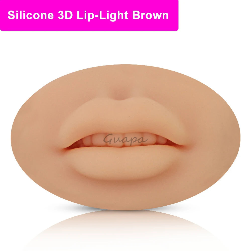 Silicone Practice Skin for Permanent Makeup — Double-Sided Latex Sheet with Brows Design for Hair Stroke Training