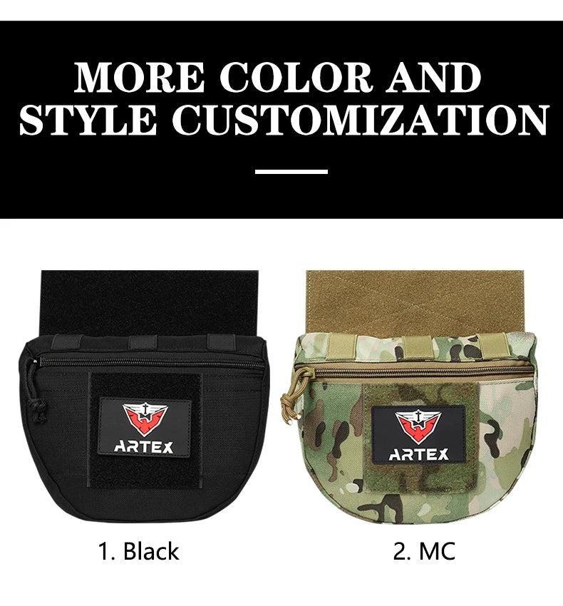 JPC/CPC Tactical Chest Pouch – Large Sub-Pouch MOLLE Expansion for Vest & Lower Belly Storage