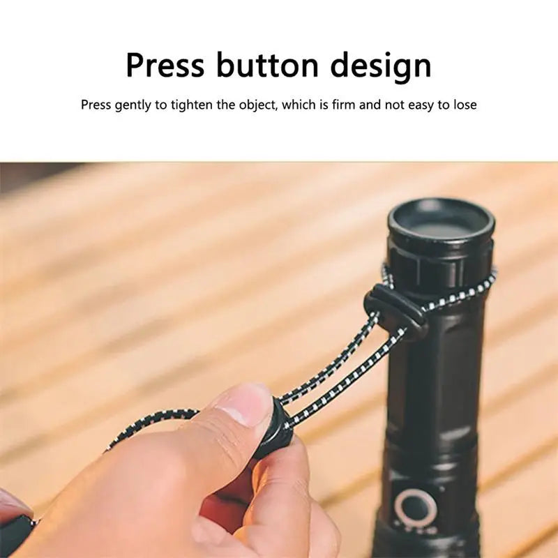 Adjustable Elastic Rope Set — Backpack & Trekking Pole Holder for Hiking, Mountaineering, 2/4/6pcs