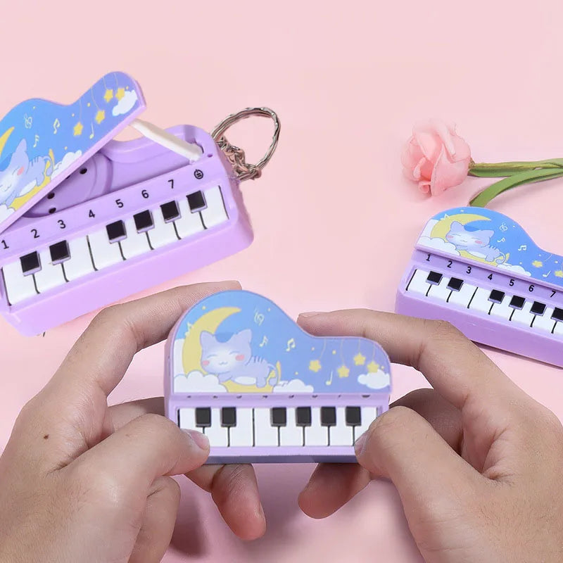 Mini Desktop Piano Keychain - Cute Colorful Music Game Pendant and Educational Toy for Kids, Easter Gift