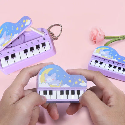 Mini Desktop Piano Keychain - Cute Colorful Music Game Pendant and Educational Toy for Kids, Easter Gift