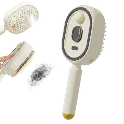 Electric Steam Hair Comb with Spray Massage - Anti-Frizz & Anti-Static Hair Styling Brush