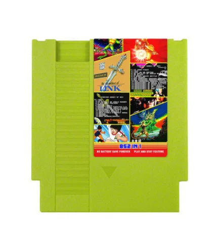 FOREVER DUO NES 852-in-1 Game Cartridge – 1024MBit Flash Chip with 405+447 Games for NES Console