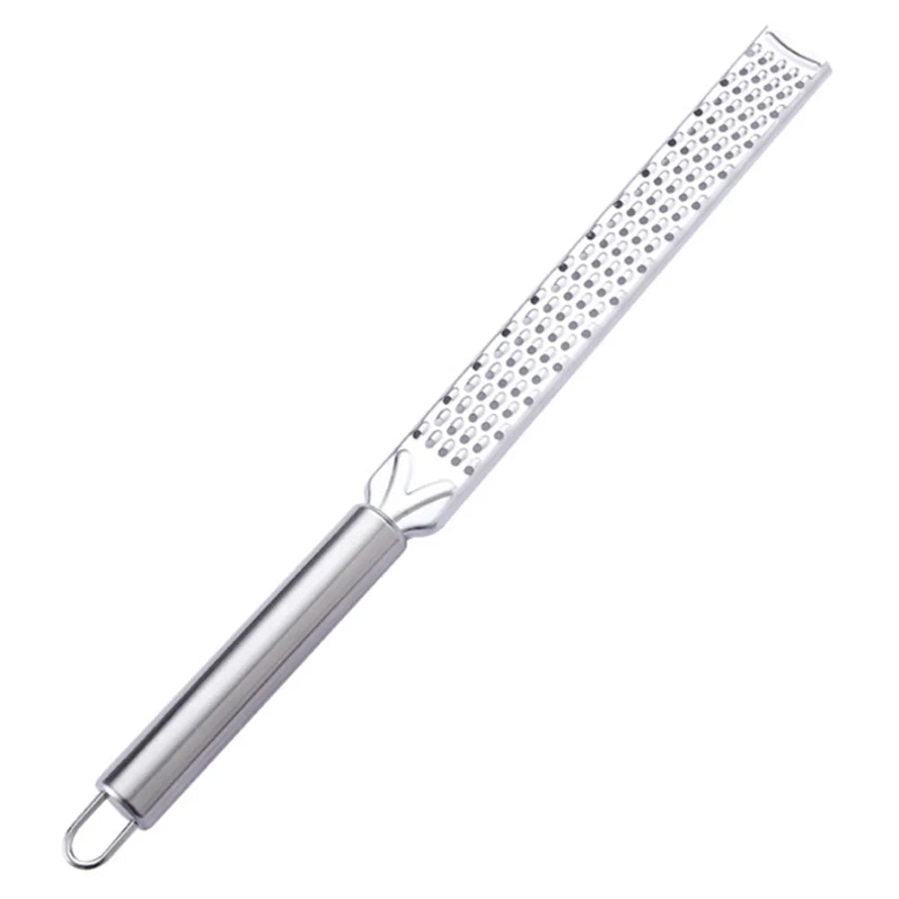 20cm Stainless Steel Kitchen Grater - Multi-Purpose Lemon Zester, Cheese Shredder & Ginger Garlic Peeler Tool