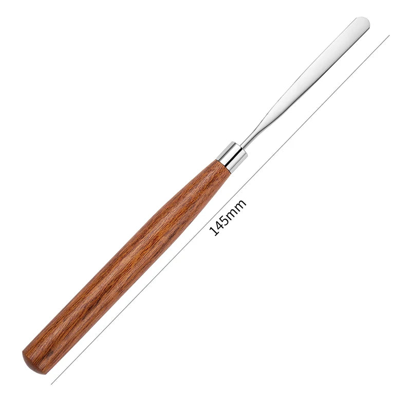 Stainless Steel Nail Art Spatula - Metal Mixing Stick for Pigments, Makeup and Manicure DIY Tools