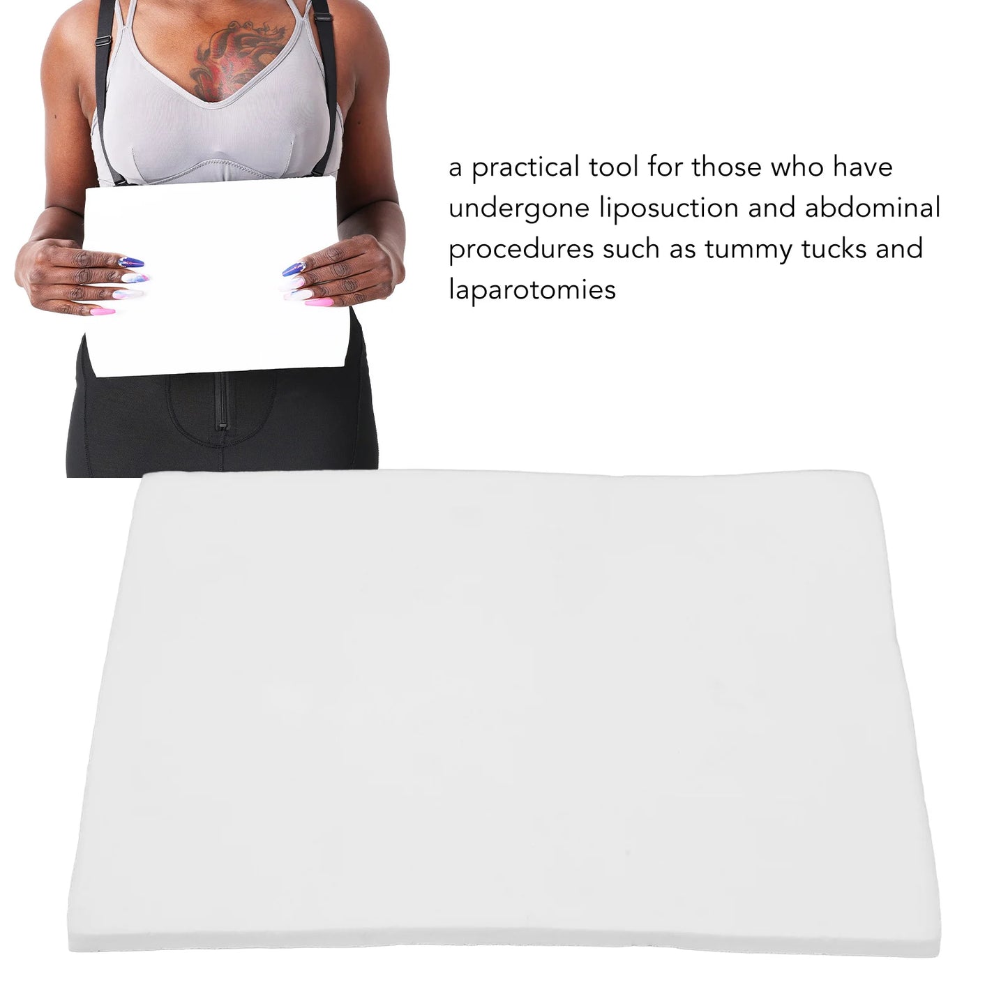 Extra Thick Post Surgery Foam Board – Soft Lipo Recovery Wrap for Arms, Chin, Abdomen & Waist