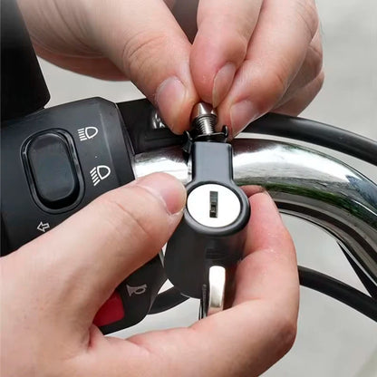 Neutral Helmet Lock for Electric Vehicles | Anti-Theft Motorcycle & Battery Safety Wire Rope Lock