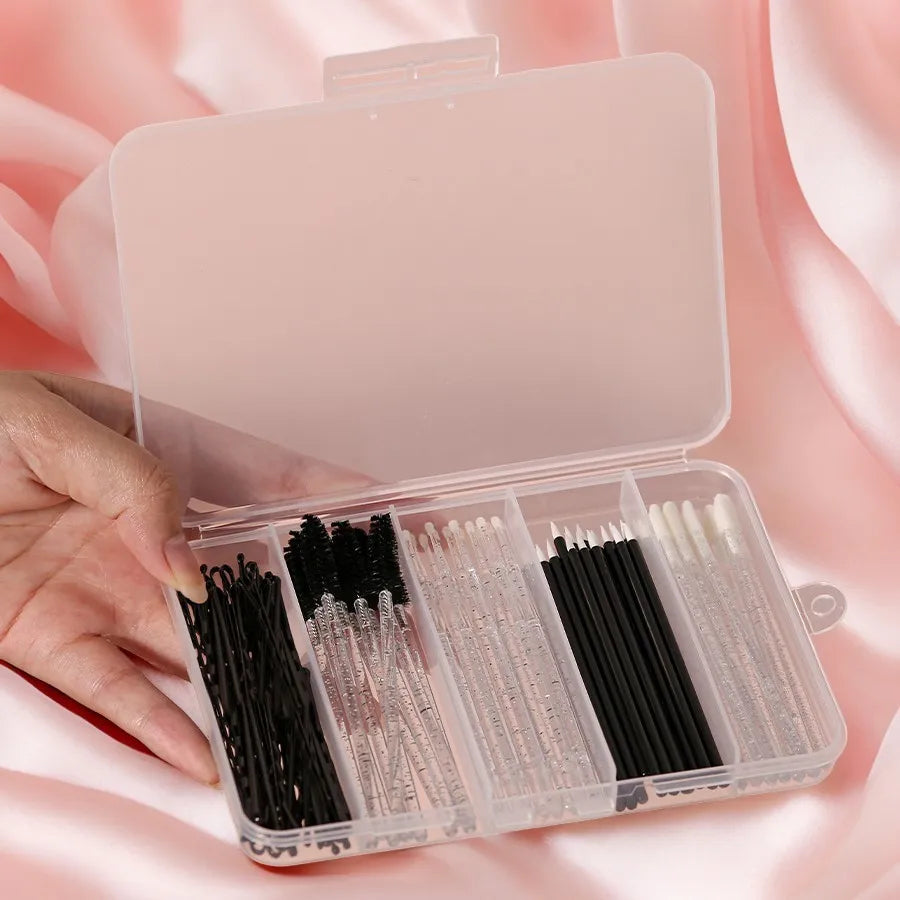 80PCS Professional Makeup Brush Set - Eyebrow, Eyelash, Lip, and Micro Brushes for Makeup Application and Eyelash Extensions