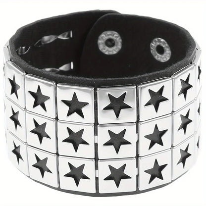 Gothic Punk Multi-Chain Bracelet – Retro Street Dance Jewelry for Halloween, Cosplay, Christmas & Birthday Gifts