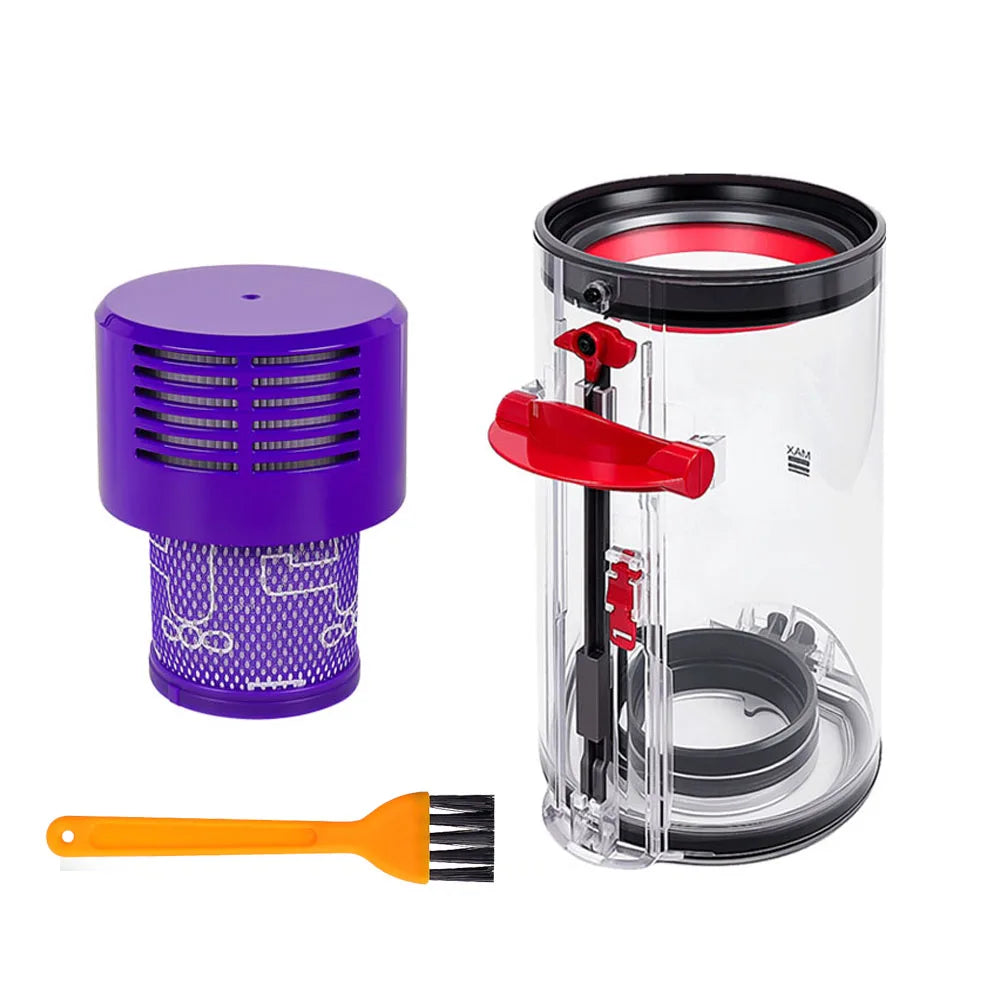 HEPA Filter Kit for Dyson V10 SV12 - Dust Bin Lid Replacement Accessory for Vacuum Cleaner Spare Parts