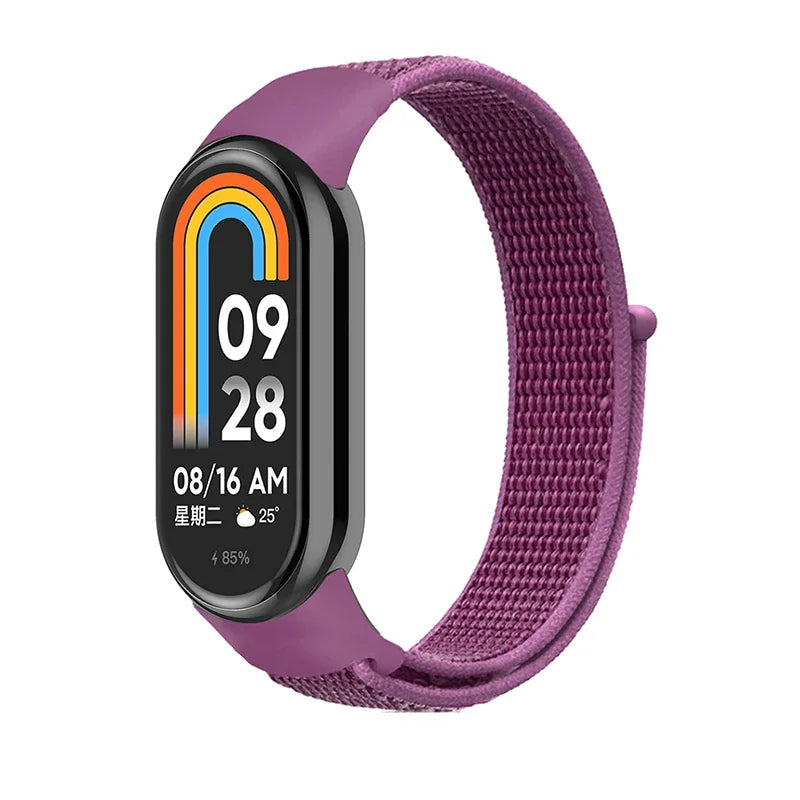 Nylon Sport Loop Strap for Xiaomi Mi Band 9 8 NFC – Replacement Wristband for Mi Band 7 6 5 4 3