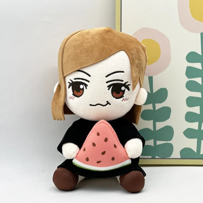 Jujutsu Kaisen Nobara Kugisaki Plush Doll - Cute Watermelon Sitting Anime Collectible Gift