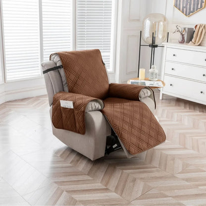 100% Waterproof Recliner Chair Cover – Non-Slip Recliner Slipcover with Pocket for Bedroom, Office & Living Room
