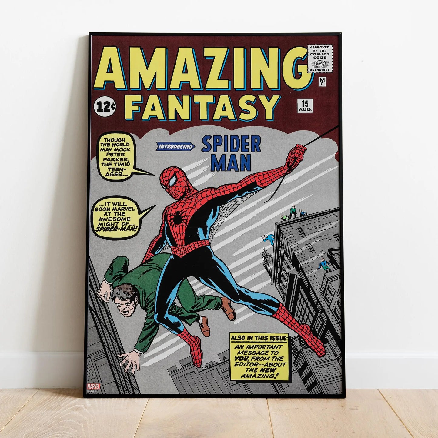 Spider-Man Comic Book Covers Poster - Comic Print Wall Art Gift for Superhero Fans