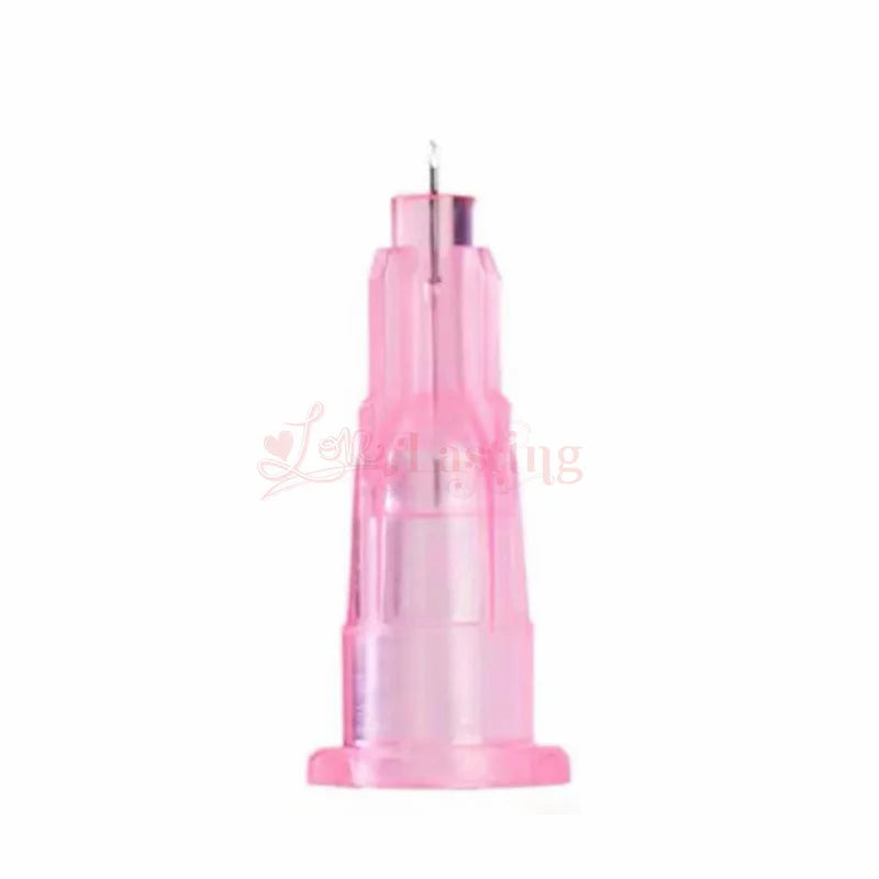 100PCS 34G Tattoo Needles (1.5mm, 2.5mm, 4mm, 8mm) - Transparent Syringe Injection & Painless Teeth Irrigator Parts