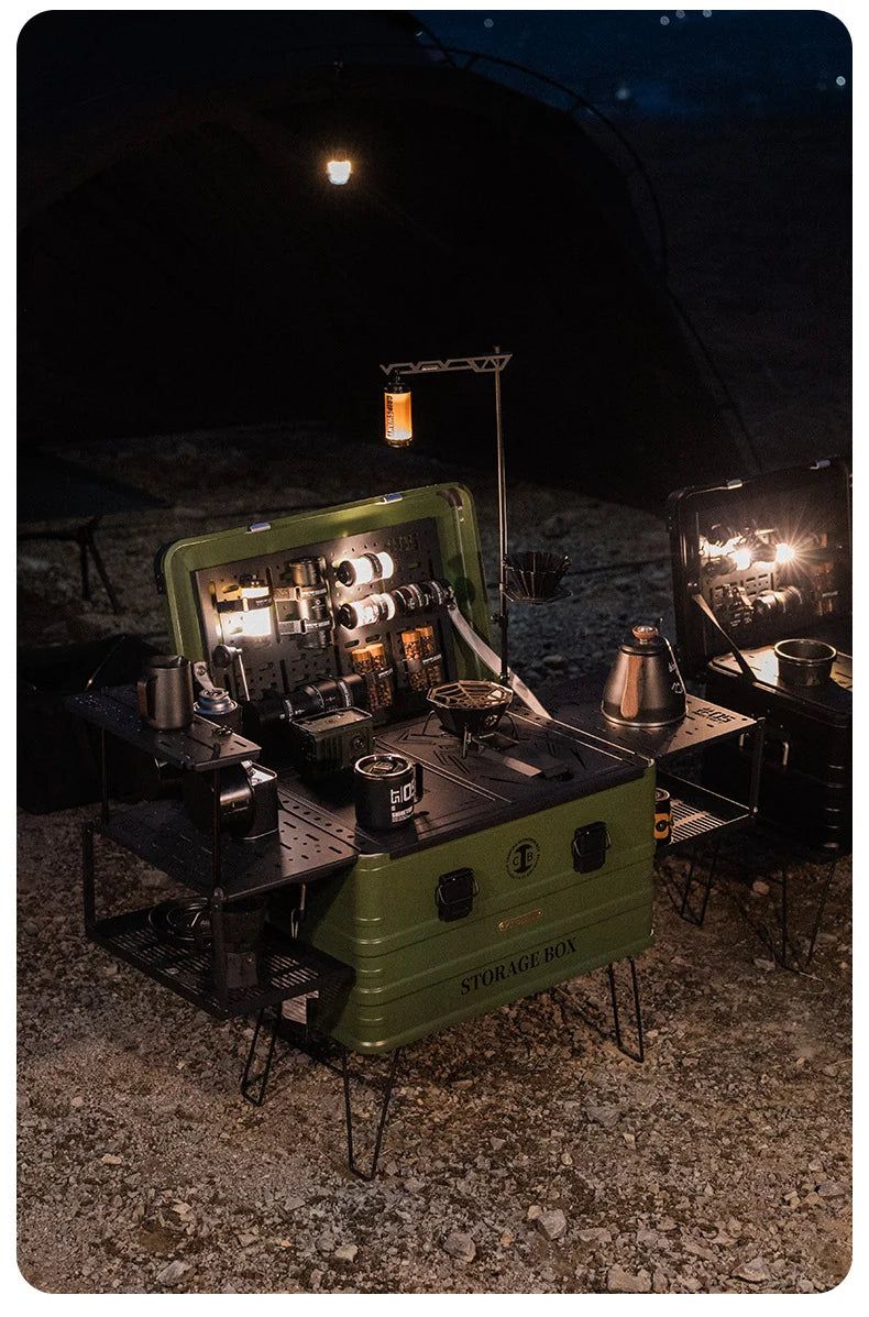ShineTrip 05 Series Outdoor Camping Set - Lightweight IGT Aluminium Case with Modular Combo Accessories, Includes Coffee Case