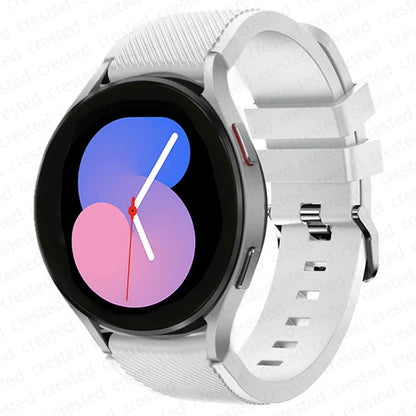 20mm/22mm Silicone Watch Strap for Samsung Galaxy Watches - Replacement Bracelet for Galaxy Watch 4, 5, 5 Pro, 6 Classic, 46mm, Watch 3, Active 2, S3 & S2