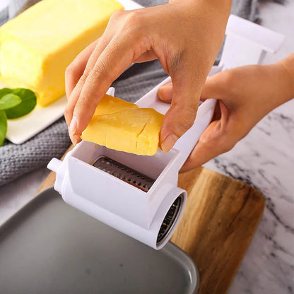 Creative Hand-Cranked Rotating Cheese Grater - Multi-Functional Kitchen Cheese Shredder