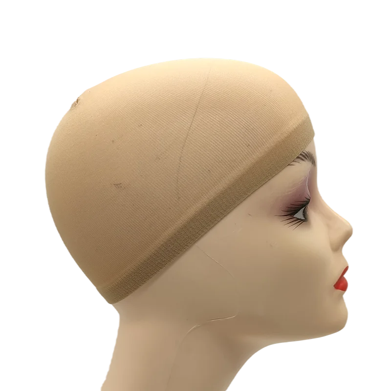2PCS Stretch Mesh Wig Caps – Black & Brown Stocking Wig Cap for Weave, Hair Nets for Making Wigs