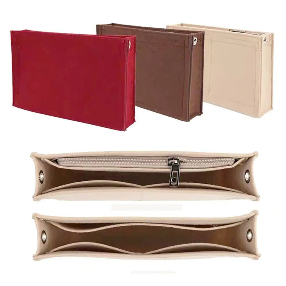 Felt Insert Bag — Durable Portable Purse Liner for Storage & Organization