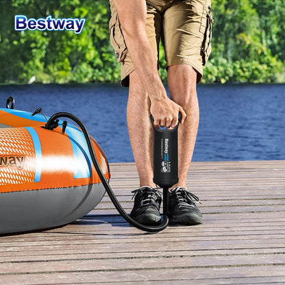 Bestway 61136/61140/61142/61146 Heavy-Duty Inflatable Kayak – 1-3 Person PVC Rafting Boat for Adventure & Thrilling Rides