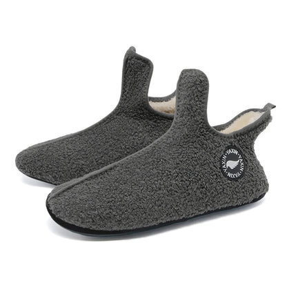 Classic Couples Slippers – Non-Slip Warm Indoor & Outdoor Cotton Shoes for Men & Women, Soft & Comfortable Flat Slippers