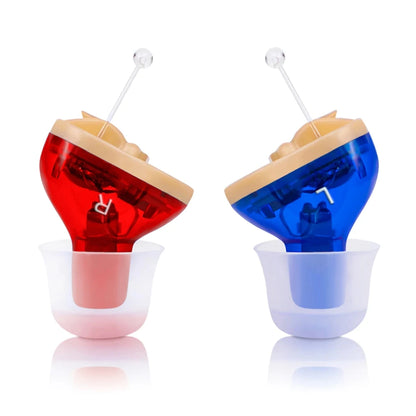 Invisible CIC Hearing Aid - Mini Portable Sound Amplifier for Seniors & Adults, Discreet Hearing Device