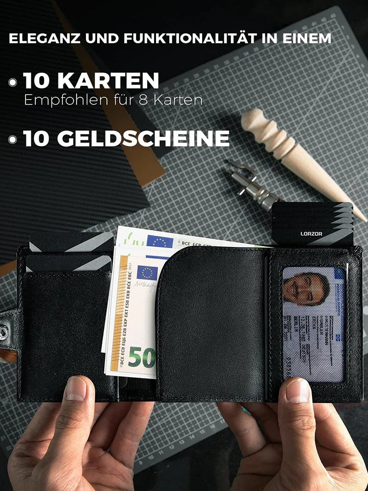 RFID Blocker Wallet for Men – Wallet with Coin Pocket & Airtag Holder