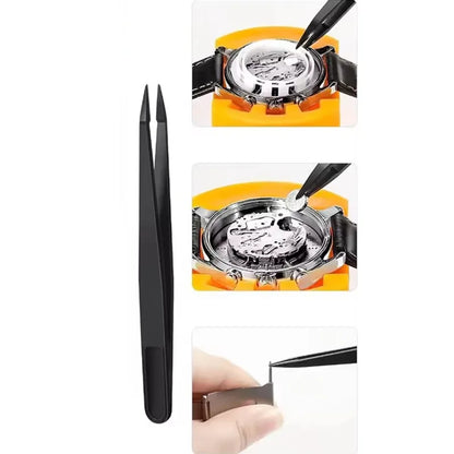 26PCS Watchband Adjustment & Repair Tool Kit — Portable Back Cover Opener Set for Professional Watchmakers