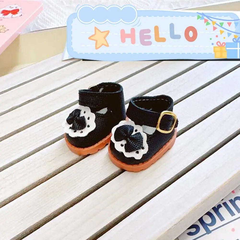 Mini Doll Clothes & Accessories – 15-17cm Labubu & 10cm Cotton Dolls, Sweet Strap Skirt with Leather Shoes