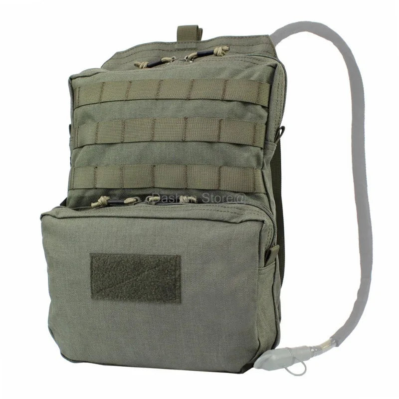Tactical 3L Hydration Backpack - Nylon MOLLE Water Bladder Pack for Airsoft, Hunting, EDC, and JPC/SPC Tactical Vests