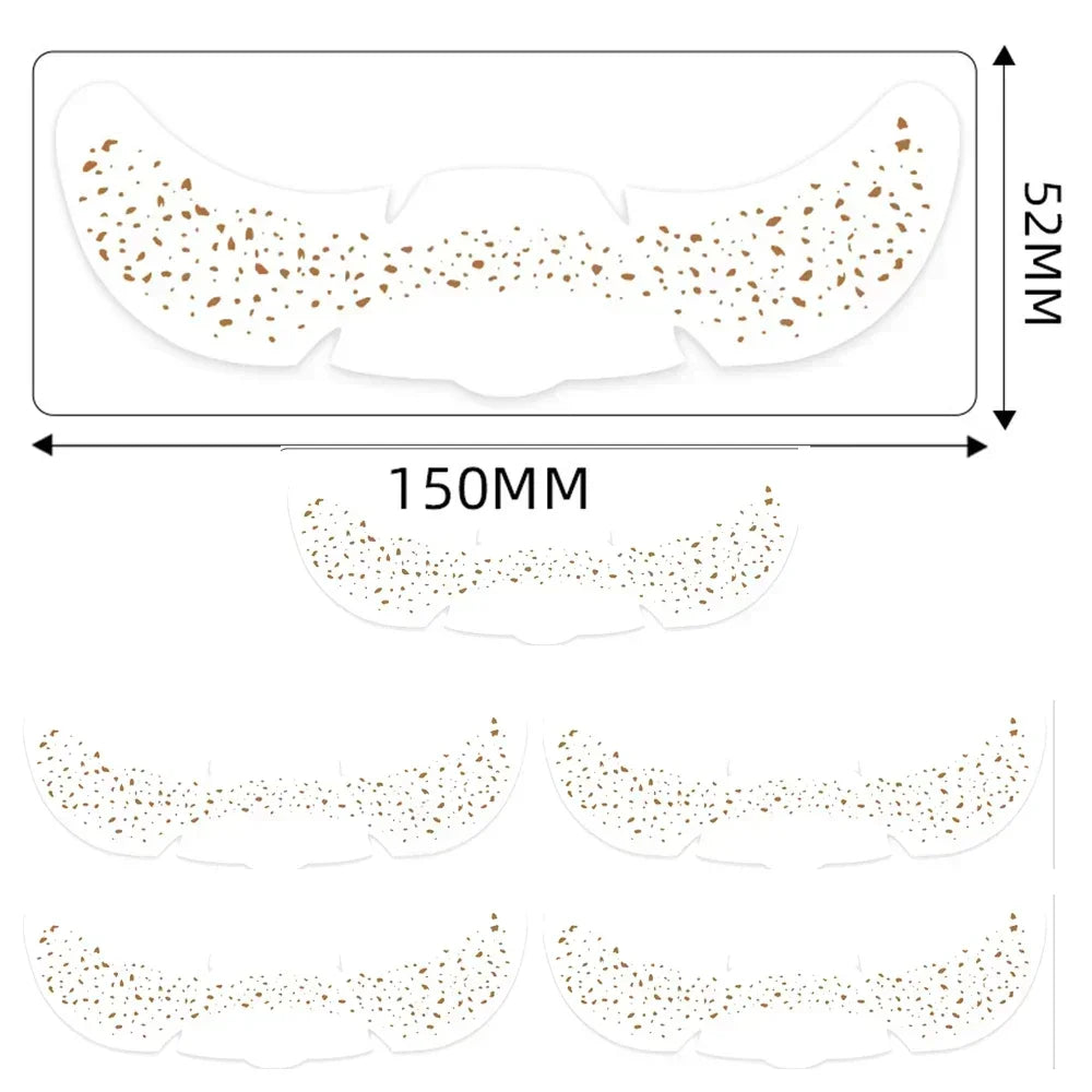 6pcs Hot Stamping Freckles Makeup Patches – Metallic Gold & Silver Temporary Tattoo Stickers for Face