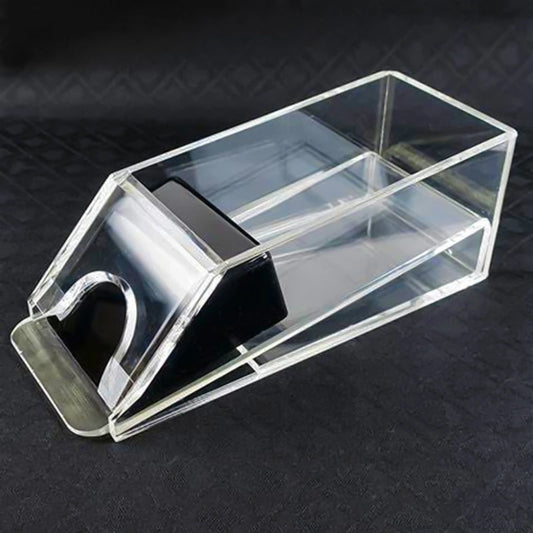 4/6-Deck Acrylic Blackjack Dealing Shoe – Durable Poker Dealer Equipment & Card Game Supply
