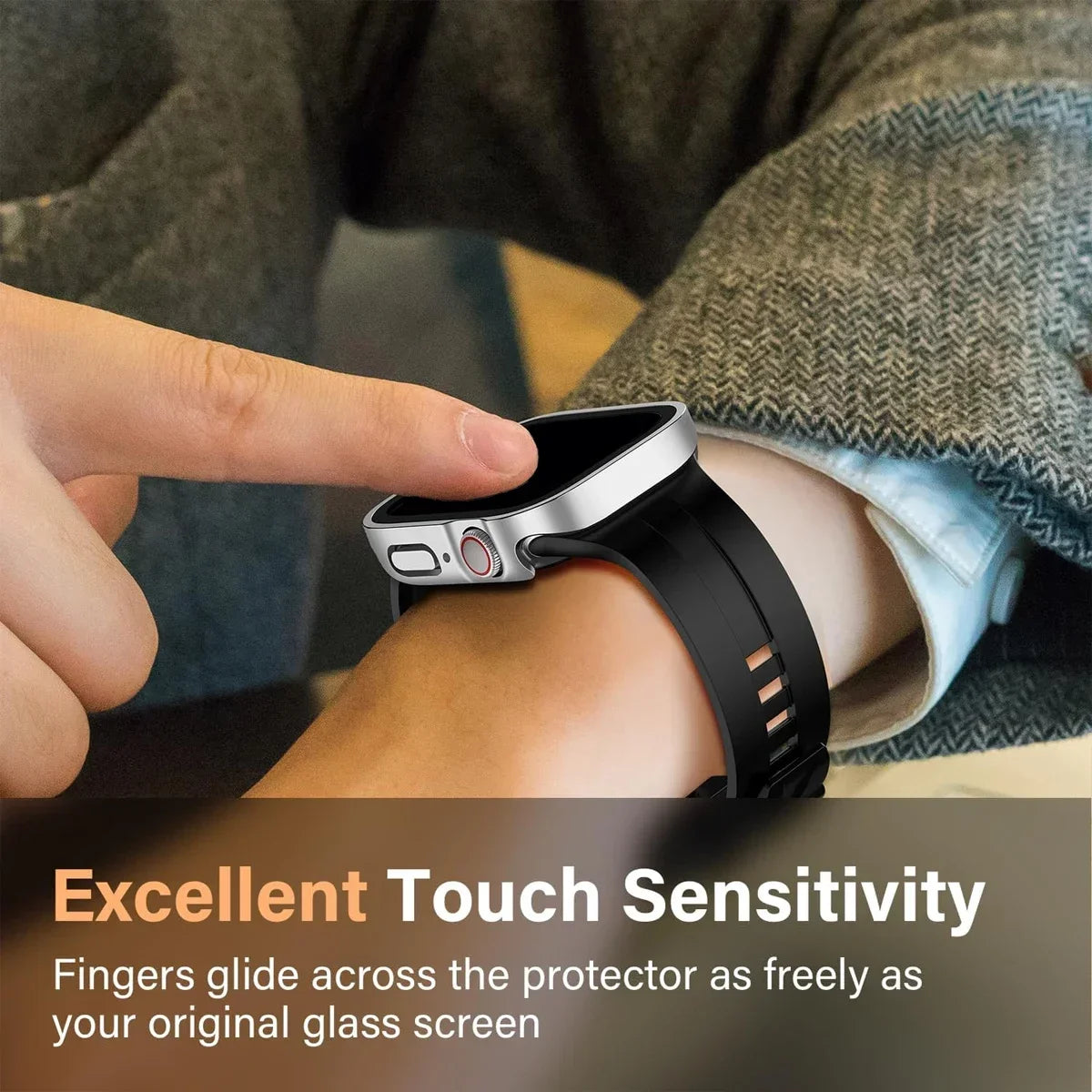 Waterproof Aluminum Alloy Case for Apple Watch Ultra 3/2 49mm – Full Coverage Metal Protective Cover for iWatch Series 11/10/9/8/7/SE3 45mm/44mm/46mm