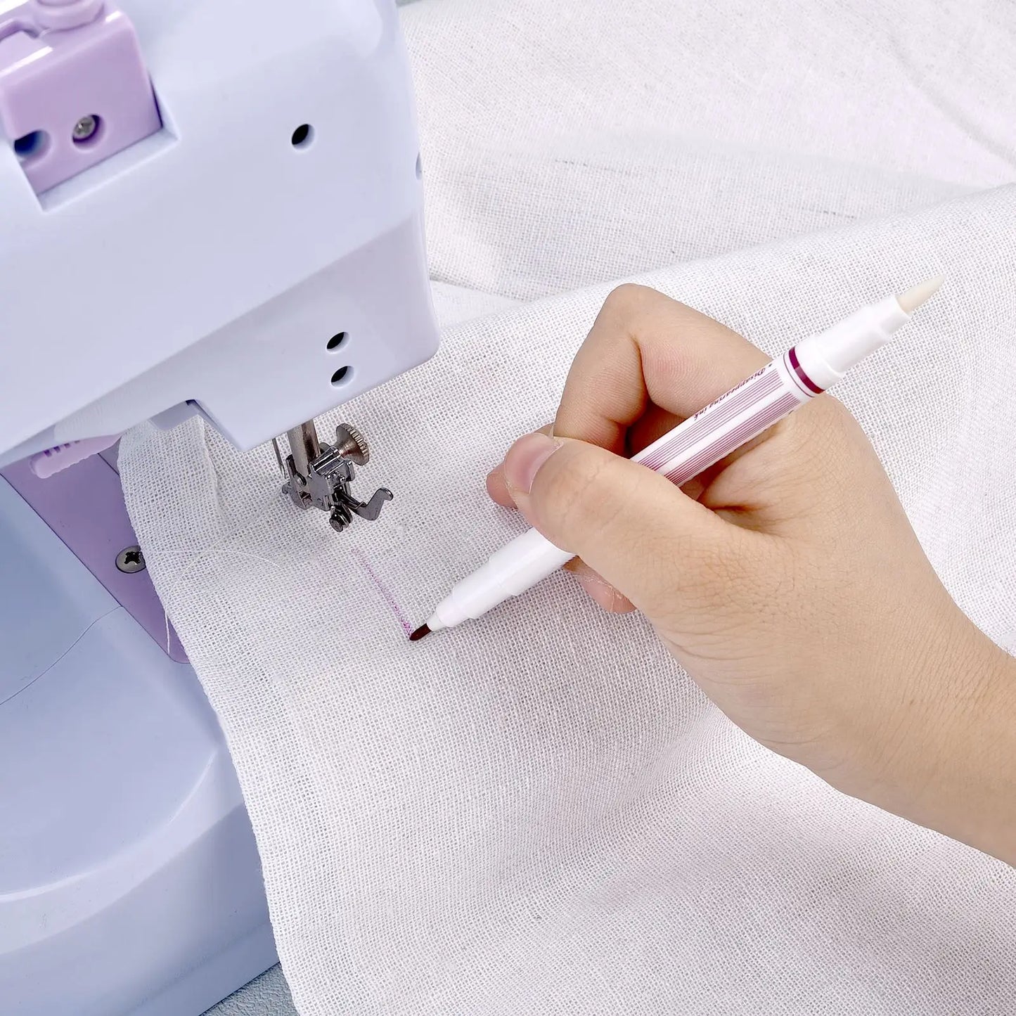 Disappearing Fabric Marker Pen Set - Erasable Ink for Cross Stitch, Tailor's Quilting, and Dressmaking Sewing Tools (1/3pcs)