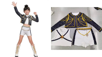 Girls Zoey Rumi Cosplay Costume – Kids Mira Outfit for Stage Performance, Halloween & Animated Movie Dress-Up