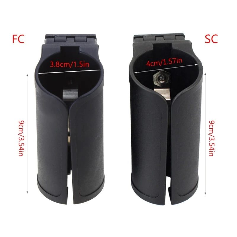 Tactical Flashlight Holder - Adjustable Open Top Rotating Baton Holster Pouch for Duty Belt Outdoor Gear